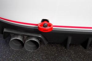 Subaru WRX STI Tow Hook Kit - Rear - Perrin Performance - Red - `15-`21 Subaru WRX STI Tow Hook Kit - Rear - Perrin Performance - Red - `15-`21